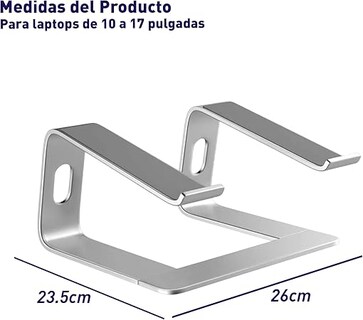 Foto 2 | Foto 2 | Soporte Elevador Para Laptop Y Tablet De 10 A 17 Pulgadas Bluelander (plateado)