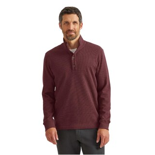 Foto 2 | Foto 2 | Sudadera Eddie Bauer Mockneck Favorite Thermal Para Hombre Vino