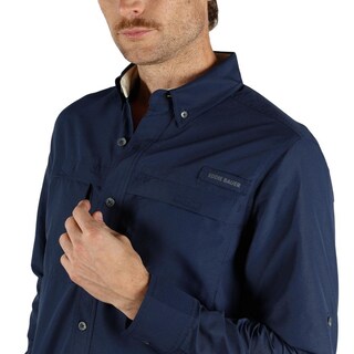 Foto 6 | Foto 6 | Camisa Eddie Bauer Manga Larga Rainier Para Hombre Azul