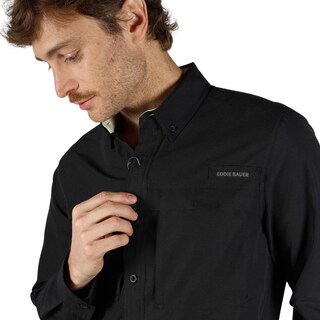 Foto 8 | Foto 8 | Camisa Eddie Bauer Manga Larga Rainier Para Hombre Negro