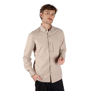 Foto 3 | Foto 3 | Camisa Eddie Bauer Manga Larga Rainier Para Hombre Beige