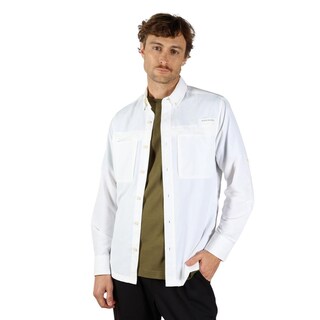 Foto 3 | Foto 3 | Camisa Eddie Bauer Manga Larga Rainier Para Hombre Blanco