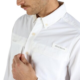 Foto 5 | Foto 5 | Camisa Eddie Bauer Manga Larga Rainier Para Hombre Blanco