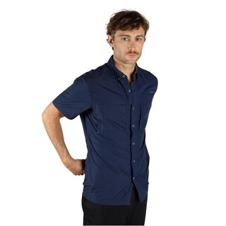 Foto 3 | Foto 3 | Camisa Eddie Bauer Manga Corta Rainier Para Hombre Azul