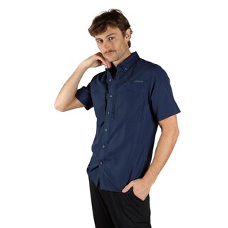 Foto 4 | Foto 4 | Camisa Eddie Bauer Manga Corta Rainier Para Hombre Azul