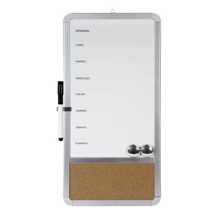 Foto 3 | Foto 3 | Paquete 24 Piezas Pintarrón Semanal Magnético Con Corcho Y Marcador