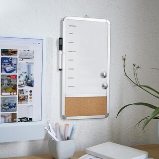 Foto 6 | Foto 6 | Paquete 24 Piezas Pintarrón Semanal Magnético Con Corcho Y Marcador