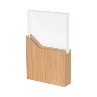 Foto 4 | Foto 4 | Paquete 4 Piezas Reconocimiento Corporativo De Vidrio Con Base De Madera