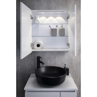 Foto 5 | Foto 5 | Esatto Espejo Botiquín Cuadrado Con Luz 60 X 60 X 14 Cms Bass