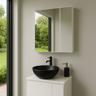 Foto 7 | Foto 7 | Esatto Espejo Botiquín Cuadrado Con Luz 60 X 60 X 14 Cms Bass