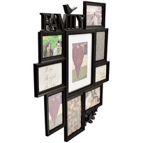 Portarretrato Multiple Poliestireno Negro Izy