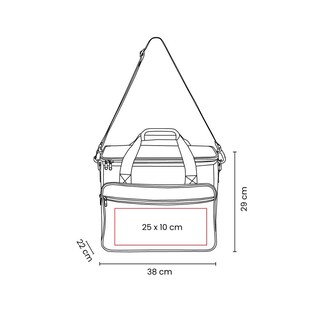 Foto 5 | Foto 5 | Paquete 25 Piezas Lonchera Corporativa Con Bolsillos Frontales
