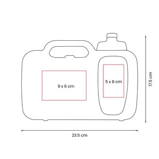 Foto 5 | Foto 5 | Paquete 24 Piezas Lonchera Promocional Con Cilindro Y Válvula De Seguridad