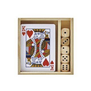 Foto 2 | Foto 2 | Paquete 90 Piezas Set De Juego Promocional Con Baraja Y Dados En Madera