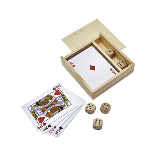 Foto 4 | Foto 4 | Paquete 90 Piezas Set De Juego Promocional Con Baraja Y Dados En Madera