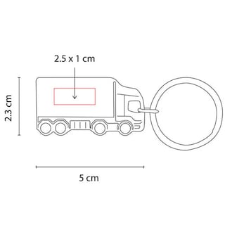 Foto 4 | Foto 4 | Paquete 250 Piezas Llavero Publicitario Metálico Forma Camión
