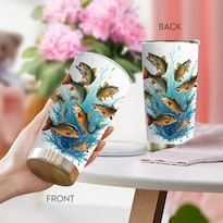 Taza De Café Tumbler Oasisdream De Acero Inoxidable 600 Ml Con Estampado De Peces - Venta Internacional.