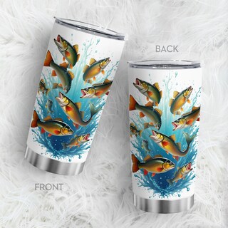 Foto 3 | Foto 3 | Taza De Café Tumbler Oasisdream De Acero Inoxidable 600 Ml Con Estampado De Peces - Venta Internacional.