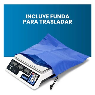 Foto 3 | Foto 3 | Báscula Comercial Lab.g Digital 40 Kg Recargable Color Blanco