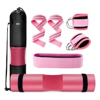 Kit 8 Piezas Fitness Haspinh Almohadilla Para Hip Thrust Y Sentadillas Eo Safe Imports Esi-23741 Rosa