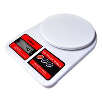 Báscula Digital Lab.g Para Cocina 1 Grs A 5 Kg Blanco