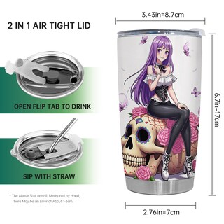 Foto 2 | Foto 2 | Taza De Viaje Oasisdream Vaso De Acero Inoxidable 600 Ml Con Tapa - Venta Internacional.