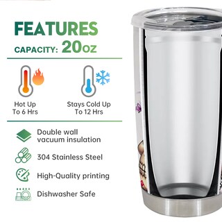 Foto 5 | Foto 5 | Taza De Viaje Oasisdream Vaso De Acero Inoxidable 600 Ml Con Tapa - Venta Internacional.