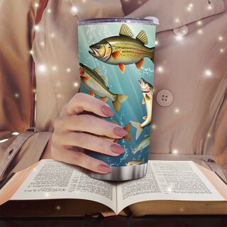 Foto 6 | Foto 6 | Taza De Café Tumbler Oasisdream De Acero Inoxidable 600 Ml Con Estampado De Peces - Venta Internacional.