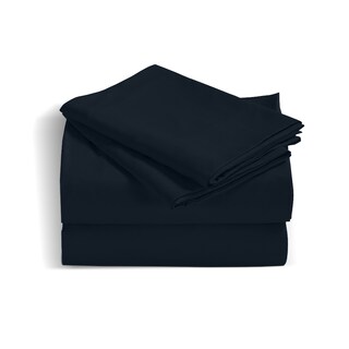 Foto 1 | Foto 1 | Juego De Sábanas Lisas Micro Fibra Extra Suave Marino King Size Melocotton