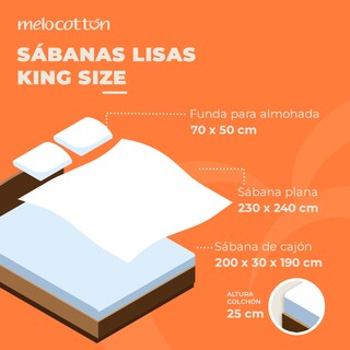 Foto 4 | Foto 4 | Juego De Sábanas Lisas Micro Fibra Extra Suave Marino King Size Melocotton