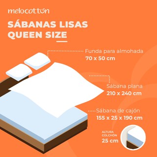 Foto 4 | Foto 4 | Juego de Sábanas Queen Size Melocotton Hogar
