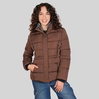 Foto 6 | Foto 6 | Chamarra Corta Capitonada Para Mujer Con Bolsillos Greenlander Cafe