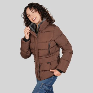 Foto 7 | Foto 7 | Chamarra Corta Capitonada Para Mujer Con Bolsillos Greenlander Cafe