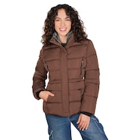 Chamarra Corta Capitonada Para Mujer Con Bolsillos Greenlander Cafe