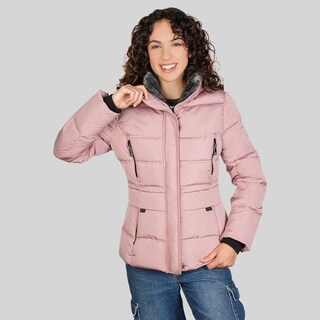 Foto 4 | Foto 4 | Chamarra Corta Capitonada Para Mujer Con Bolsillos Greenlander Rosa