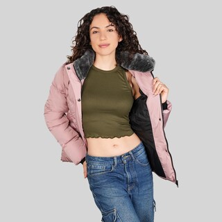 Foto 5 | Foto 5 | Chamarra Corta Capitonada Para Mujer Con Bolsillos Greenlander Rosa