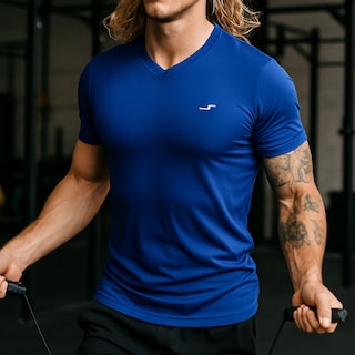 Foto 4 | Foto 4 | Playeras Deportivas Cuello V para Hombre 5 Piezas