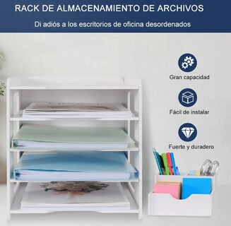 Foto 3 | Foto 3 | Organizador de Escritorio Xtellar Blanco