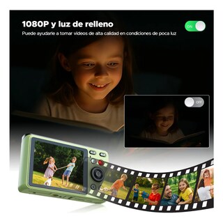 Foto 3 | Foto 3 | Cámara Digital Eo Safe Imports Webcam Autofoco Principiante +32gb Esi-23753 Verde