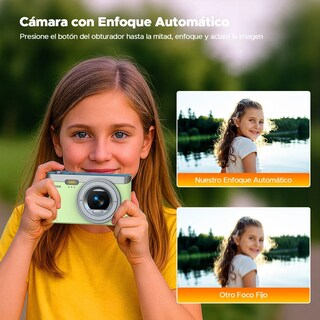 Foto 4 | Foto 4 | Cámara Digital Eo Safe Imports Webcam Autofoco Principiante +32gb Esi-23753 Verde