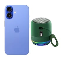 Iphone 16 128gb Azul Chip Reacondicionado Más Mini Bocina