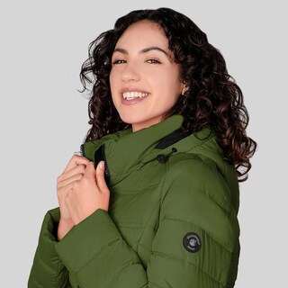 Foto 5 | Foto 5 | Chamarra Larga Capitonada Para Mujer Con Capucha Desmontable Greenlander Verde