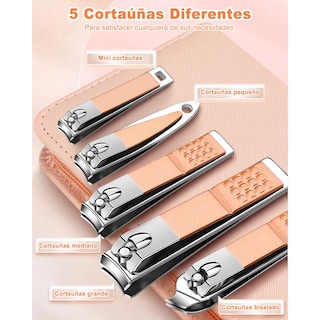 Foto 3 | Foto 3 | Kit Manicure Pedicure Eo Safe Imports Set Cortauñas Profesional 30 Pzs Esi-23691 Rosa
