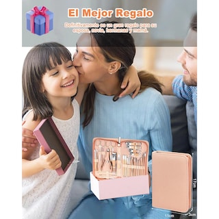 Foto 4 | Foto 4 | Kit Manicure Pedicure Eo Safe Imports Set Cortauñas Profesional 30 Pzs Esi-23691 Rosa