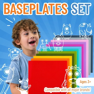 Foto 2 | Foto 2 | Placas Base Strictly Briks Classic, Apilables, 10 X 10 Pulgadas, Paquete De 12 - Venta Internacional.
