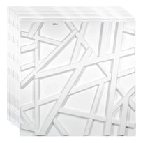 Paneles Lab.g Decorativos Para Pared 20piezas Blanco