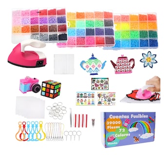 Foto 2 | Foto 2 | Kit Lab.g Hama Beads 72 Colores Piezas Para Planchar Multicolor