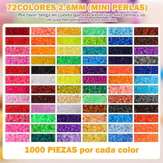 Foto 3 | Foto 3 | Kit Lab.g Hama Beads 72 Colores Piezas Para Planchar Multicolor