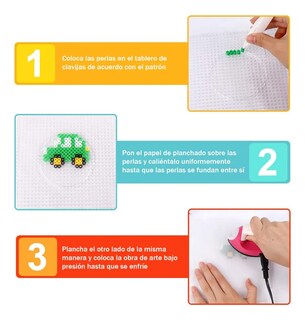 Foto 6 | Foto 6 | Kit Lab.g Hama Beads 72 Colores Piezas Para Planchar Multicolor