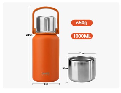 Foto 2 | Foto 2 | Termo De Acero Inoxidable Xtellar Botella De Agua Térmica 1000ml
